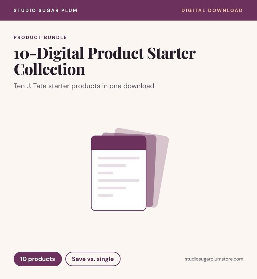 10-Digital Product Starter Collection