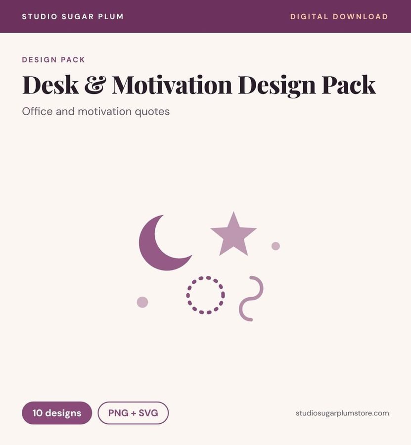 Desk & Motivation Design Pack