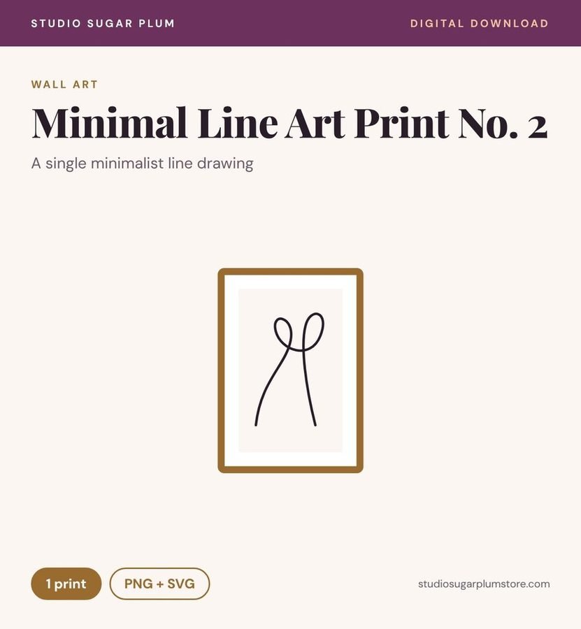 Minimal Line Art Print No. 2