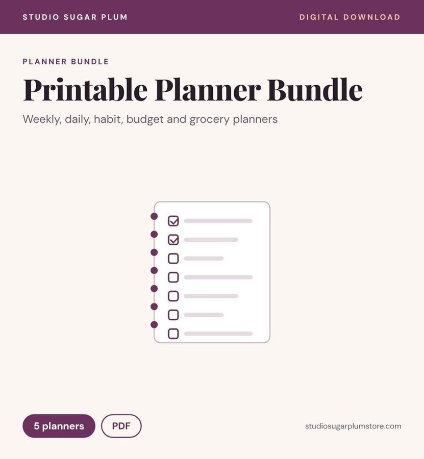 Printable Planner Bundle