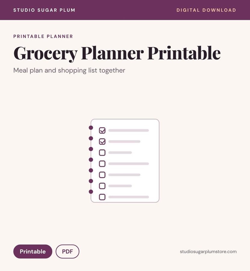 Grocery Planner Printable