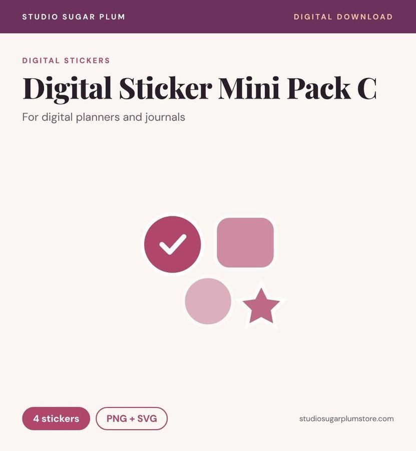 Digital Sticker Mini Pack C