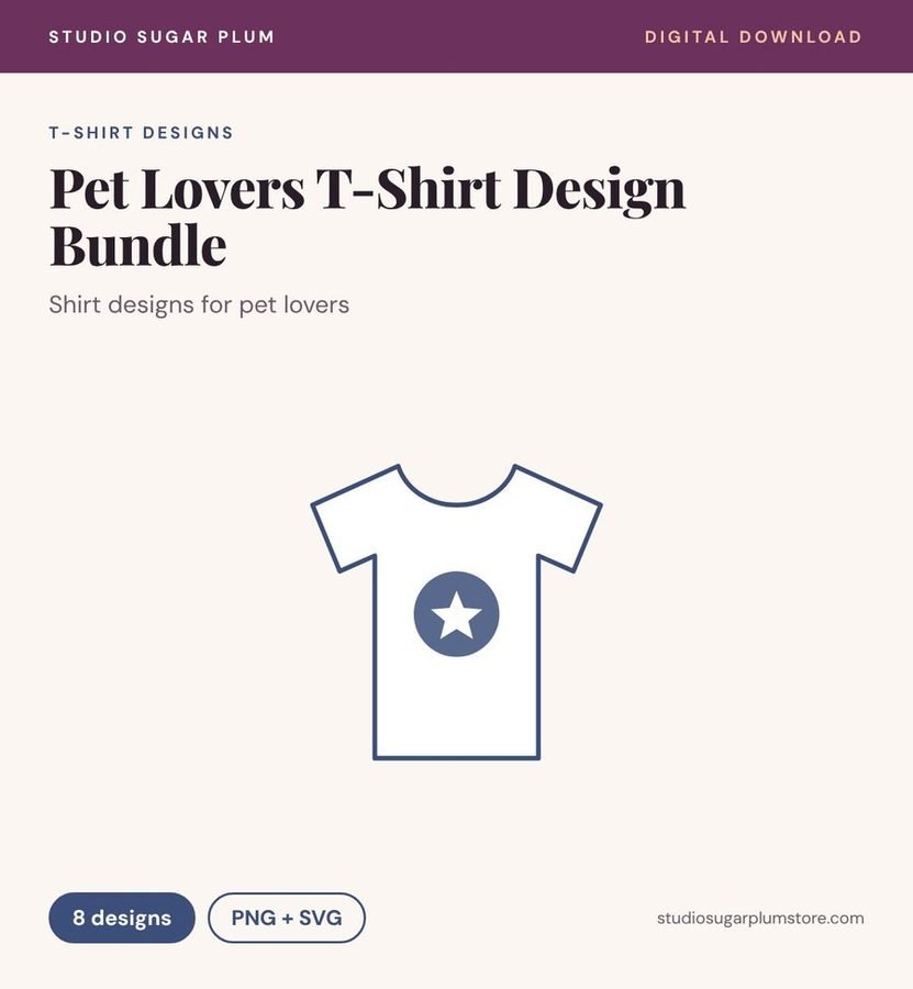 Pet Lovers T-Shirt Design Bundle