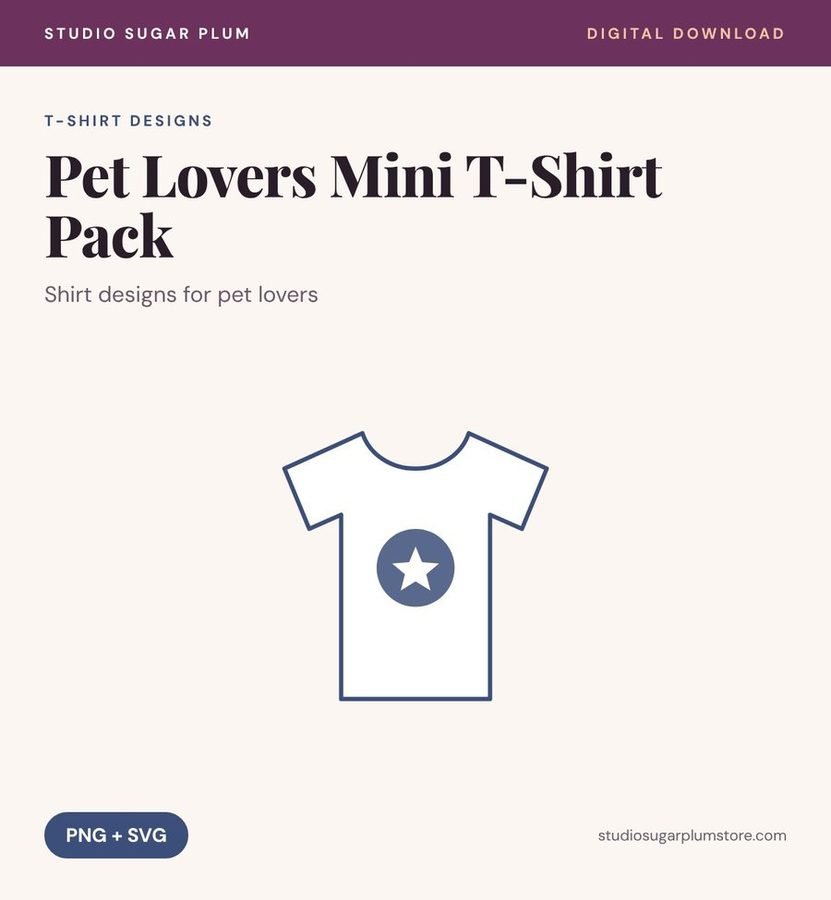 Pet Lovers Mini T-Shirt Pack