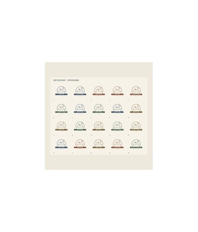 Vintage Mountain Badge Design Bundle